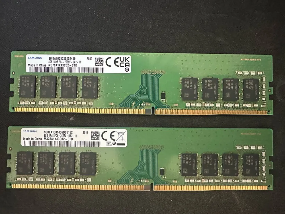 삼성전자 DDR4 16GB 2666 메모리 2개 일괄판매 이미지