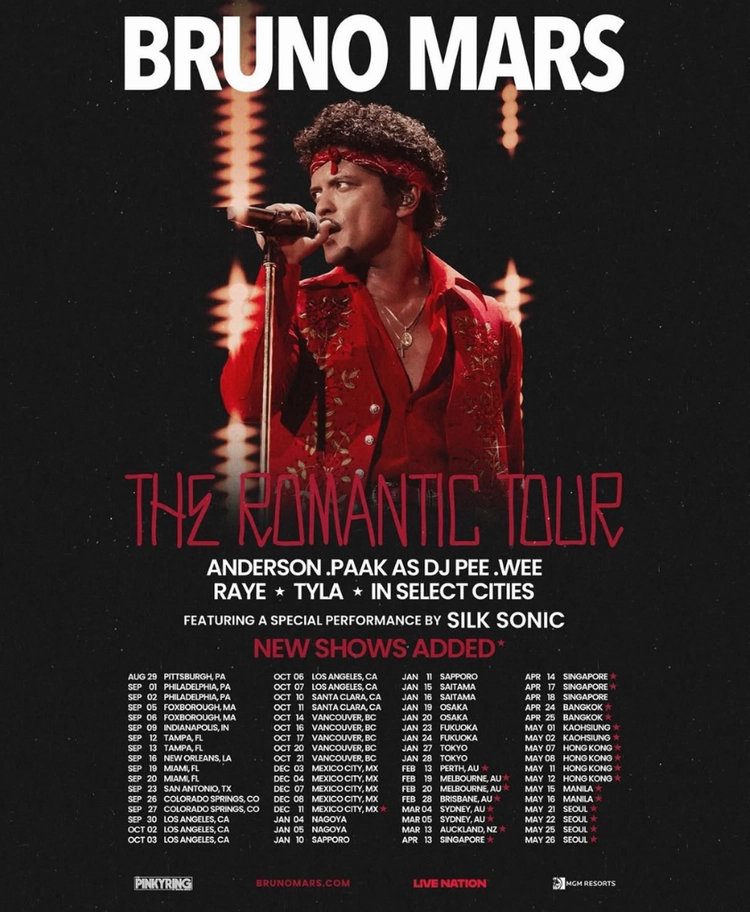 브루노마스 콘서트 내한공연 지정석P 1층 E4 우블 29일 토요일 30일 일요일 막콘 Bruno Mars - 안심되는 중고거래