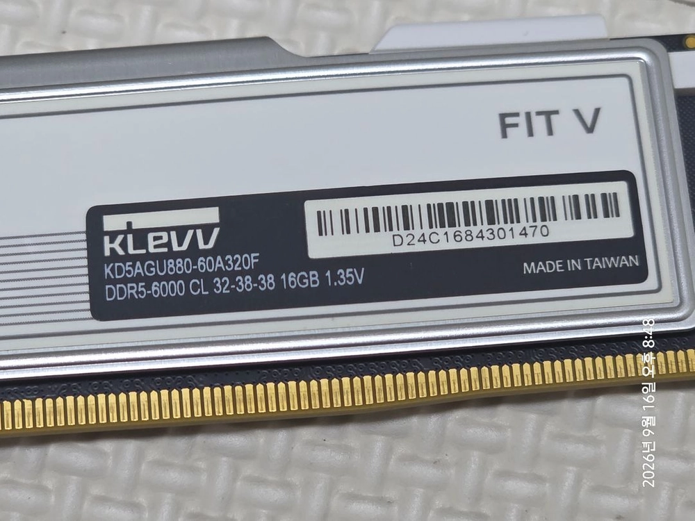 DDR5 32GB (16*2) 6000Mhz CL32 서린 클레브 FIT V 메모리 램 이미지
