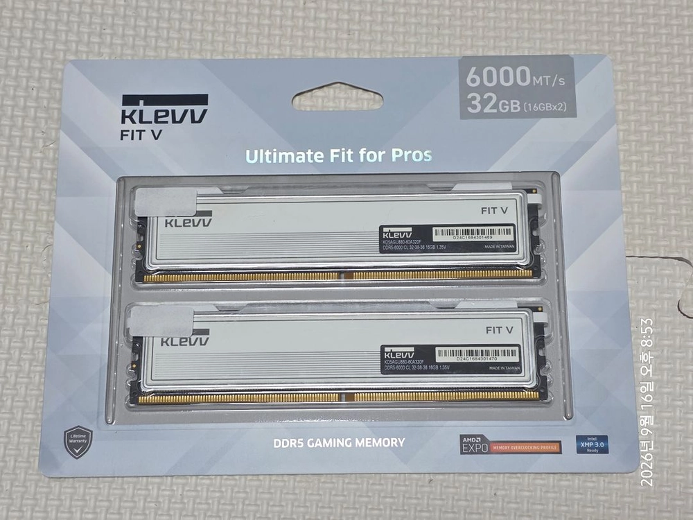 DDR5 32GB (16*2) 6000Mhz CL32 서린 클레브 FIT V 메모리 램 이미지