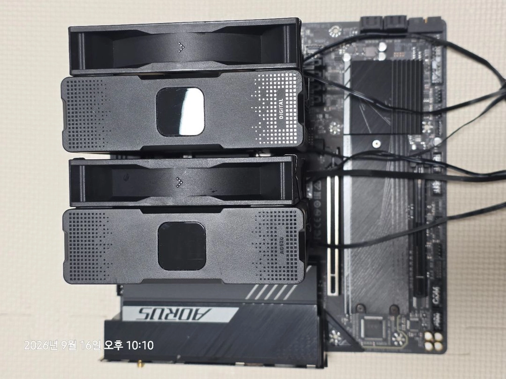 라이젠 9700X + B650M AORUS Elite AX + AK620 Digital 쿨러 이미지