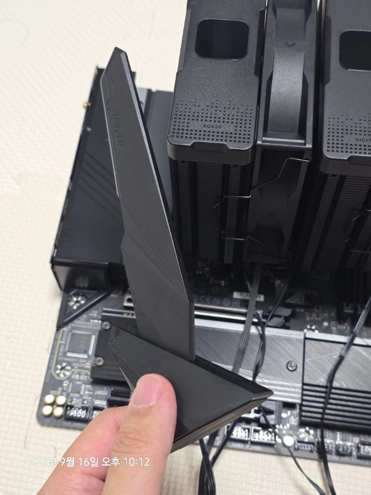 라이젠 9700X + B650M AORUS Elite AX + AK620 Digital 쿨러 이미지