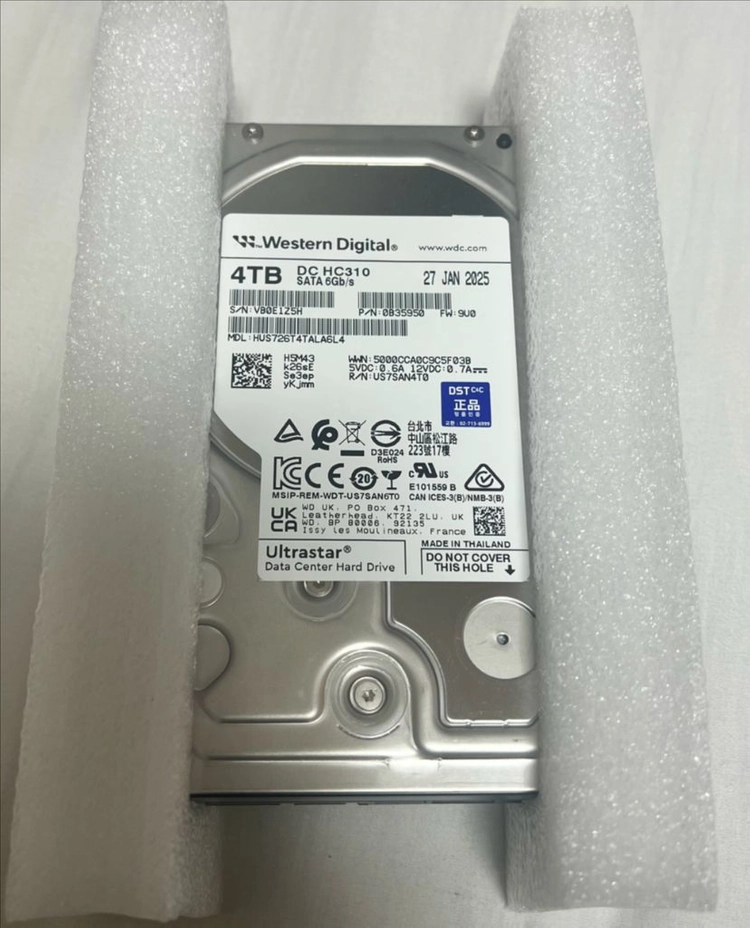 웨스턴디지털 4TB HDD Ultra DC HC310 나스하드 팝니다 이미지