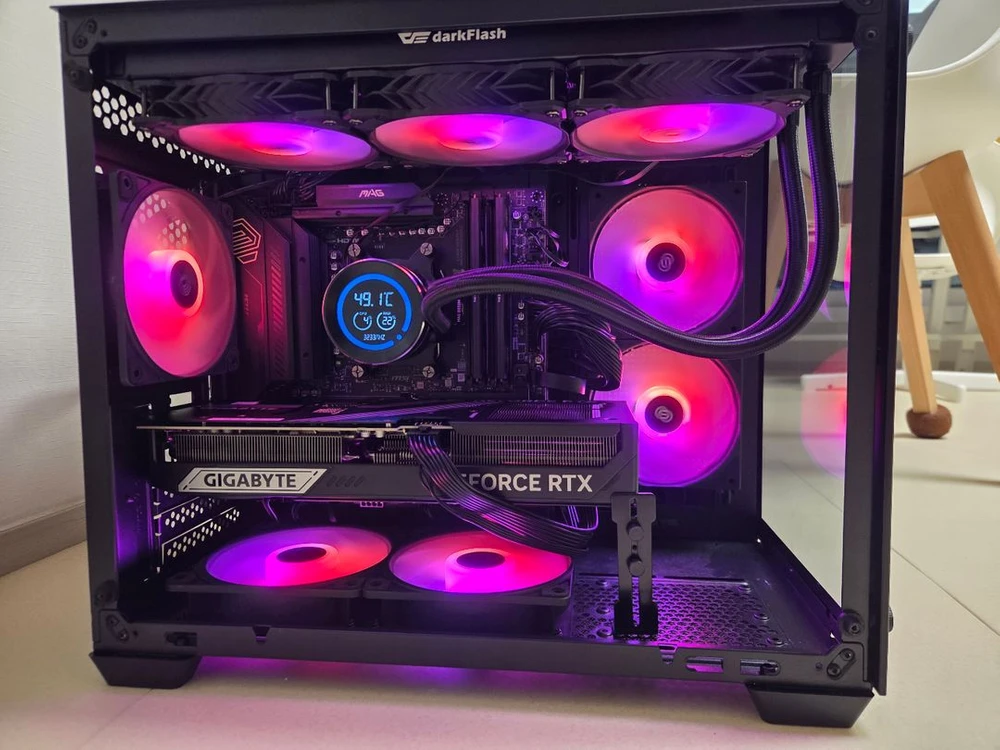 9800x3d, b850m wifi, rtx 5080 초고사양 본체 이미지