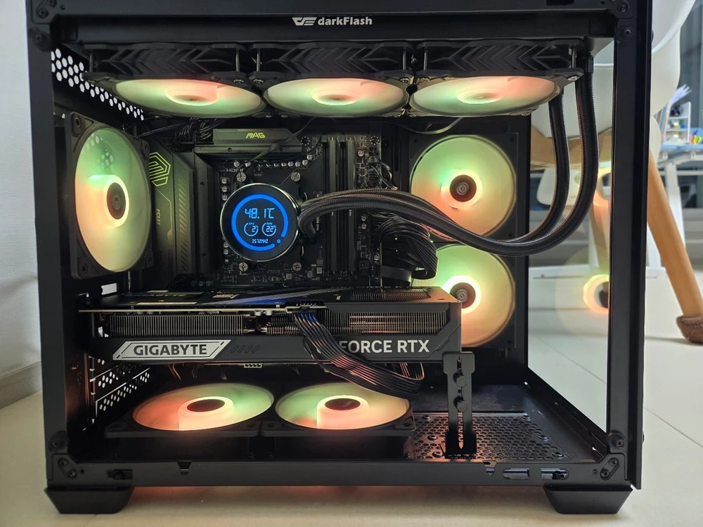 9800x3d, b850m wifi, rtx 5080 초고사양 본체 이미지