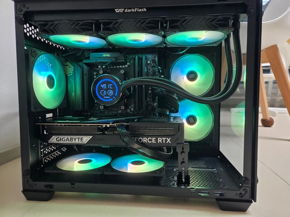 9800x3d, b850m wifi, rtx 5080 초고사양 본체 이미지