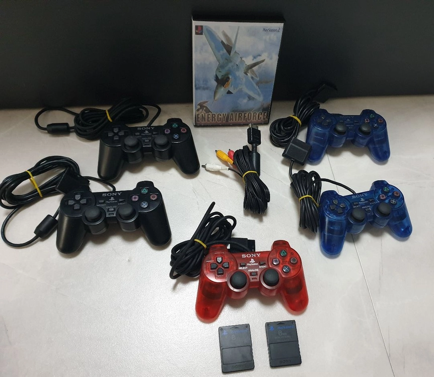 PS2 플스2 정품 AV케이블/메모리카드/듀얼쇼크2/게임CD 에너지 에어포스 - 안심되는 중고거래