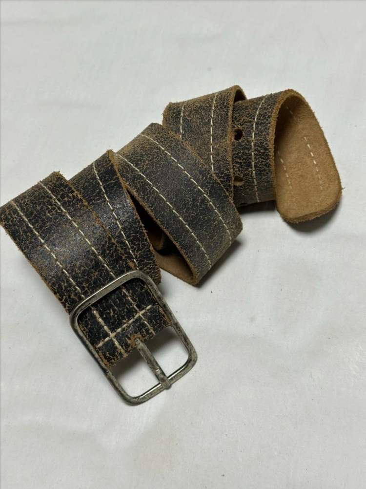 BURTON 영국산 빈티지 크랙 가죽 벨트 이미지
