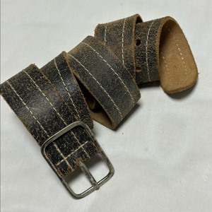 BURTON 영국산 빈티지 크랙 가죽 벨트 이미지