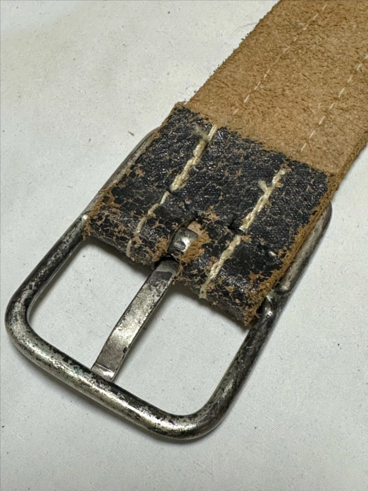 BURTON 영국산 빈티지 크랙 가죽 벨트 이미지
