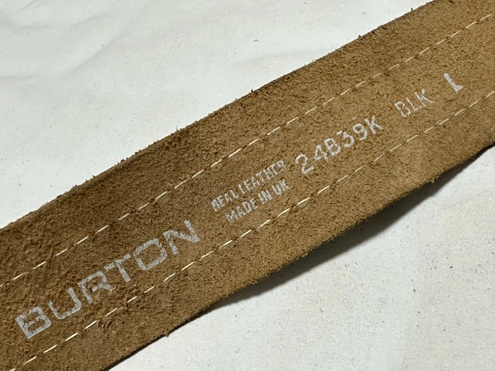 BURTON 영국산 빈티지 크랙 가죽 벨트 이미지