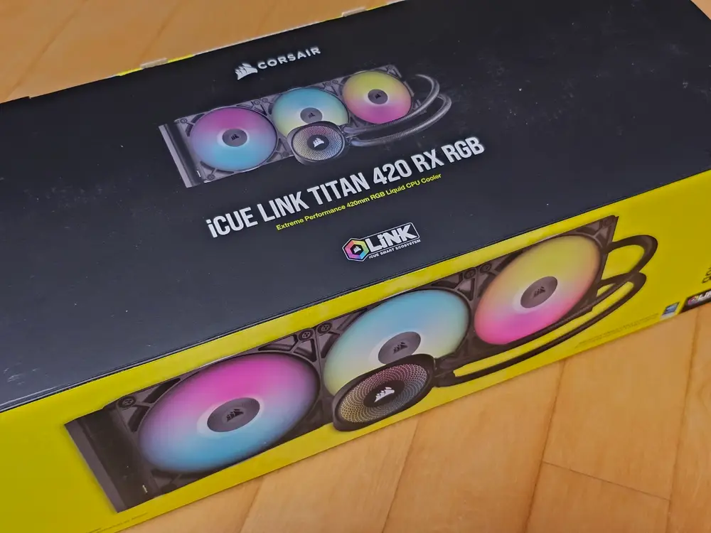 수냉 커세어 iCUE LINK TITAN 420 RX RGB (블랙) 이미지