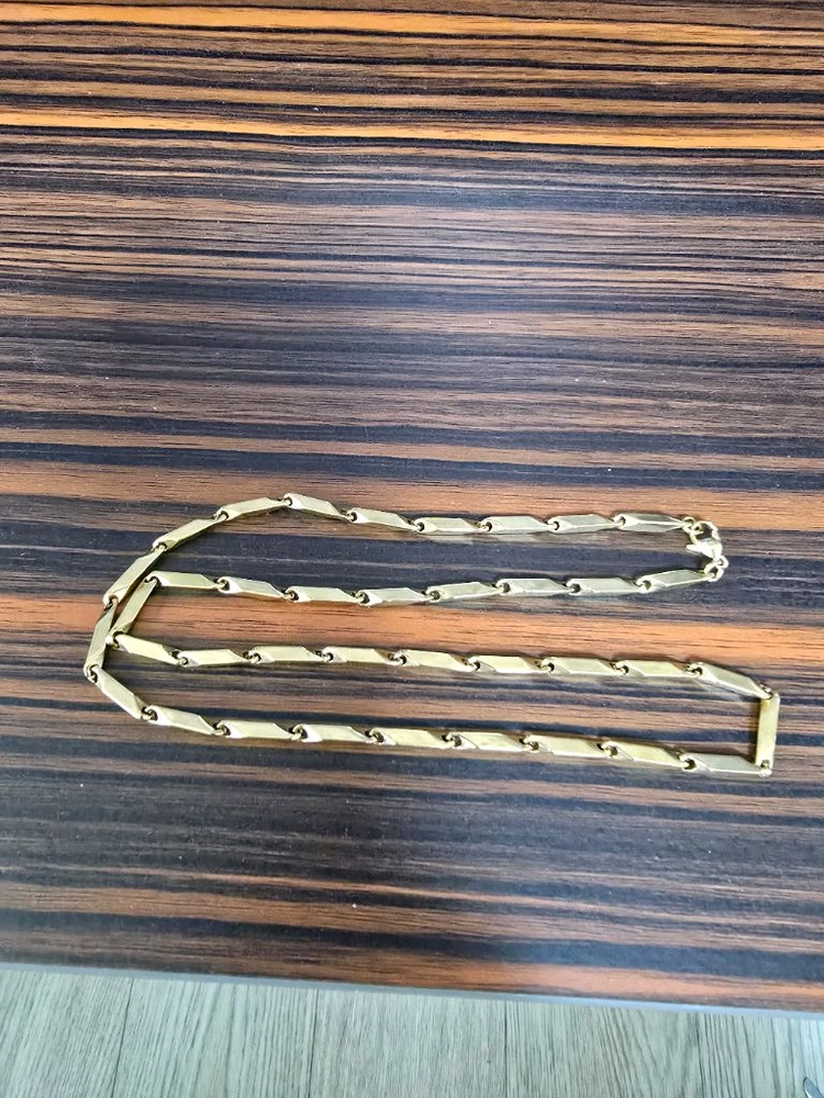 18k 대나무 육각 남자 금도금 목걸이(줄길이56cm) 이미지