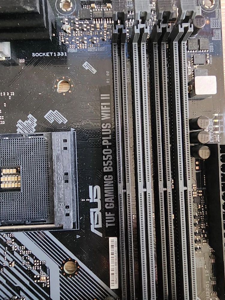 b550 wifi 메인보드, amd 3600 cpu 이미지