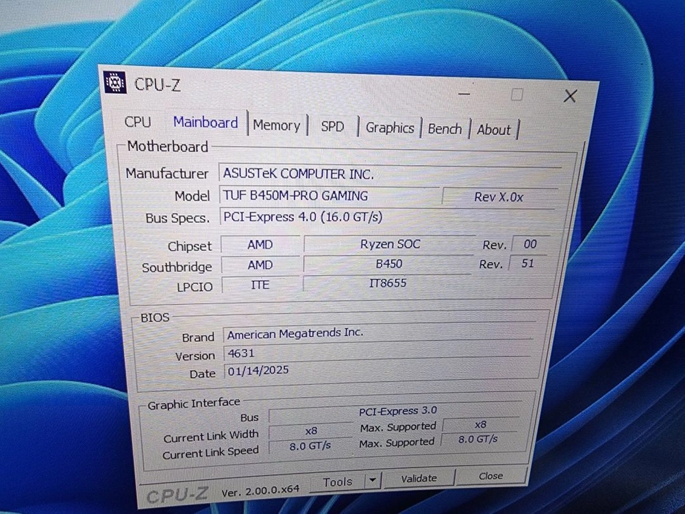 b550 wifi 메인보드, amd 3600 cpu 이미지