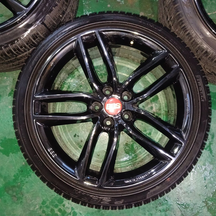 [명품] BBS SX 정품 블랙크롬 19인치 + 피렐리 타이어 세트 이미지