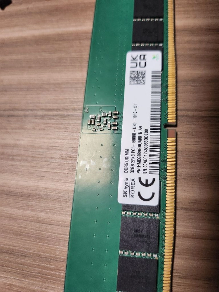 Sk하이닉스 ddr5 32g 5600 A다이 언락 2개 이미지