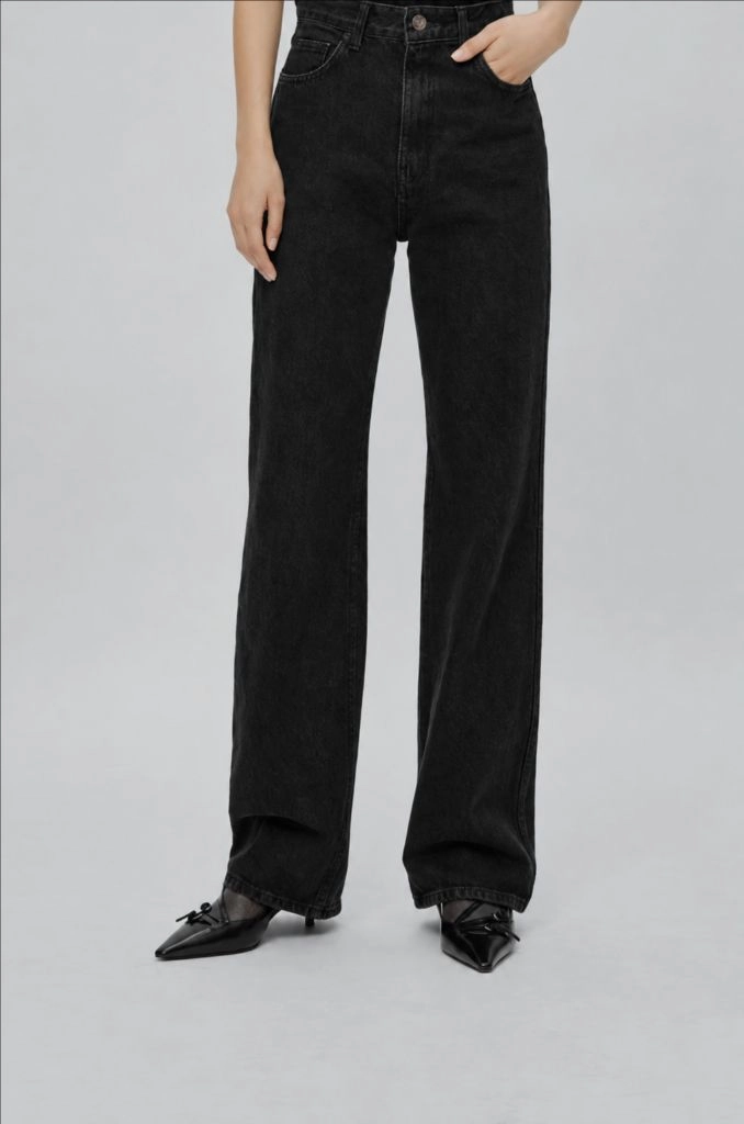 R2W Black high flare jeans 레투 청바지 / 블랙진 이미지