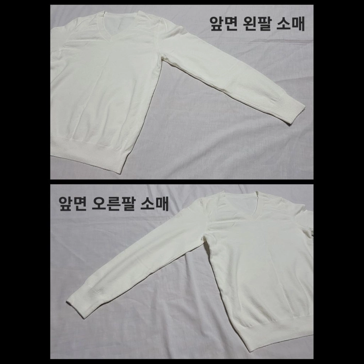[코디 세트] 얇은 니트 + 기모 반바지 (XS~S 사이즈) 이미지