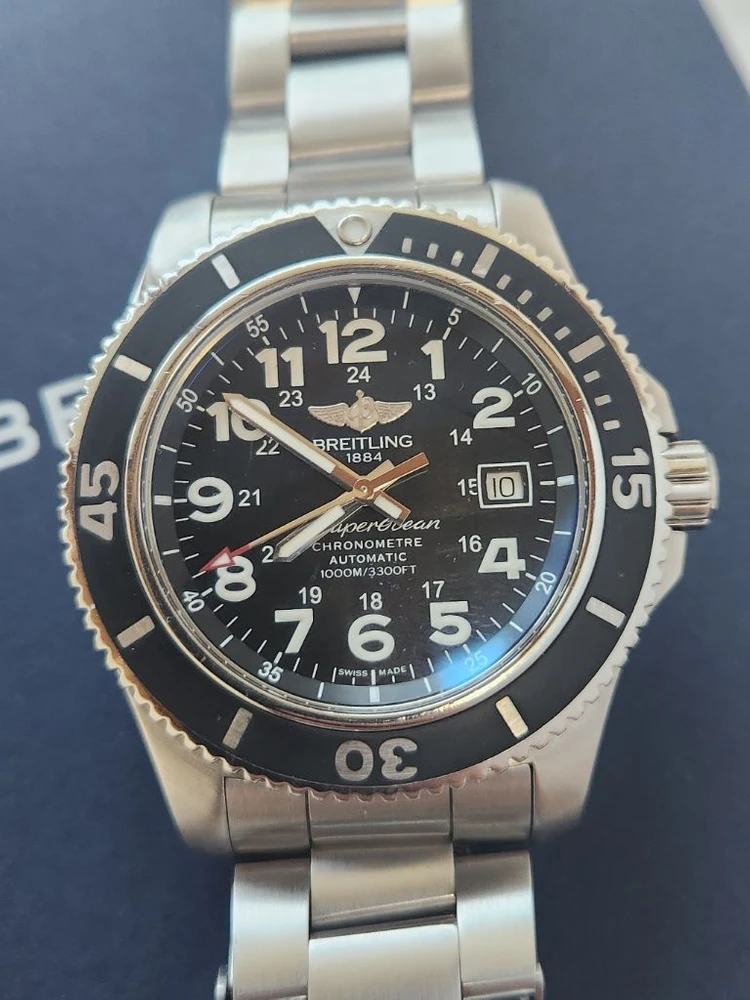 브라이틀링 오토매틱 슈퍼오션2 블랙 44mm - 안심되는 중고거래