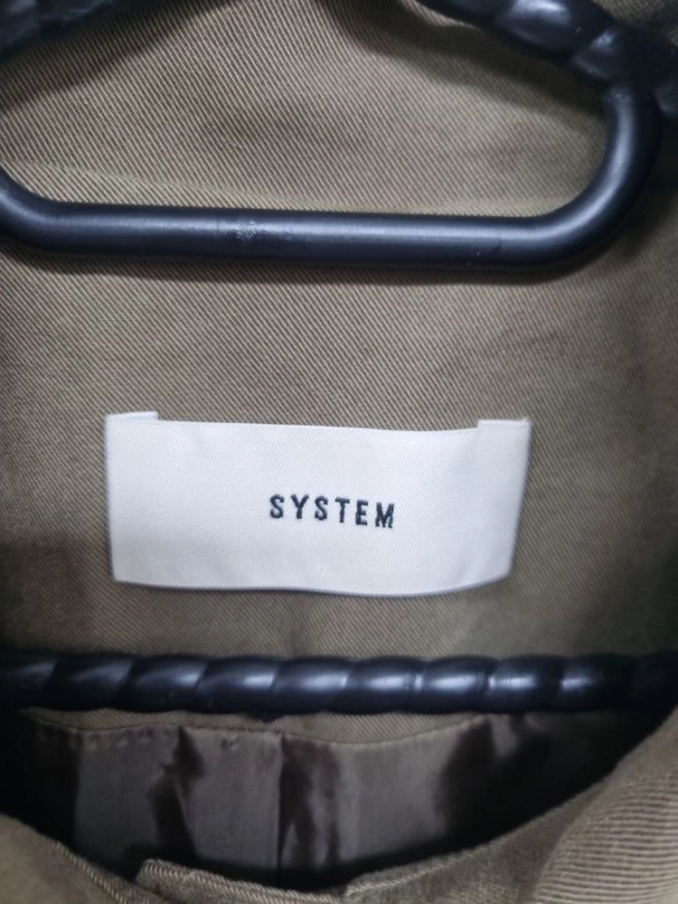 [시스템 / SYSTEM] 사이드 슬릿 싱글 트렌치코트 이미지