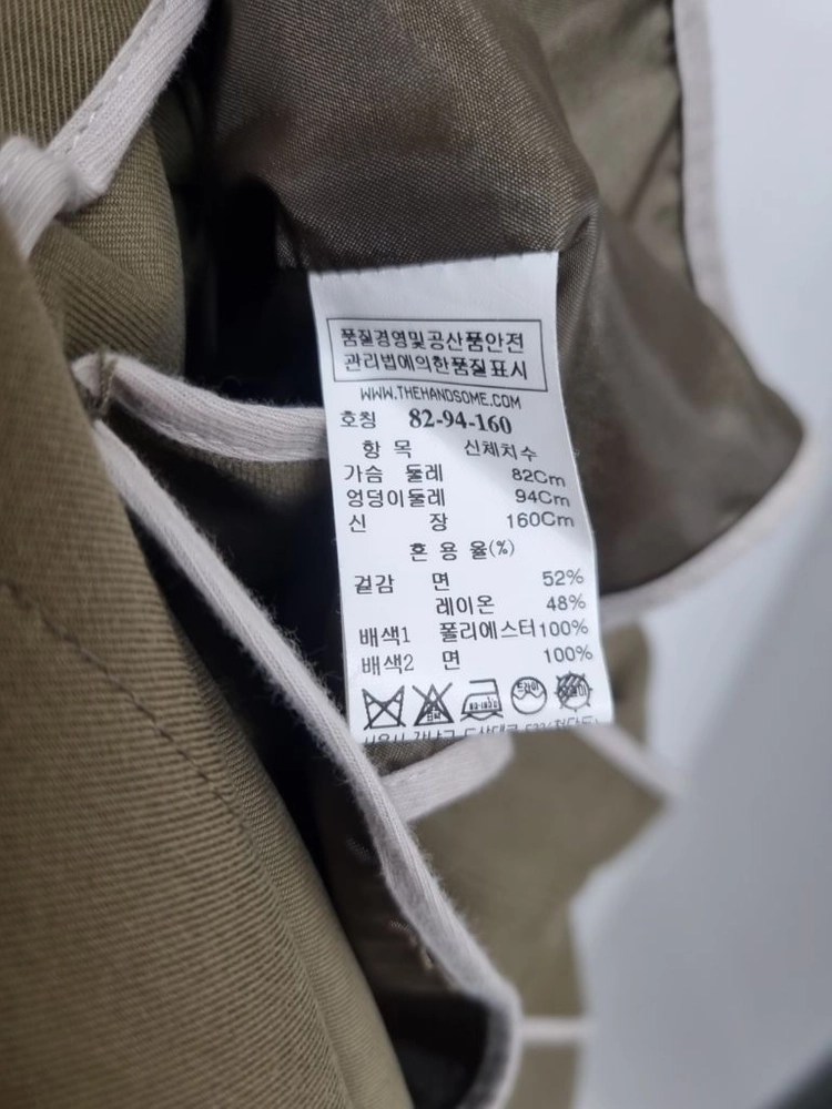 [시스템 / SYSTEM] 사이드 슬릿 싱글 트렌치코트 이미지