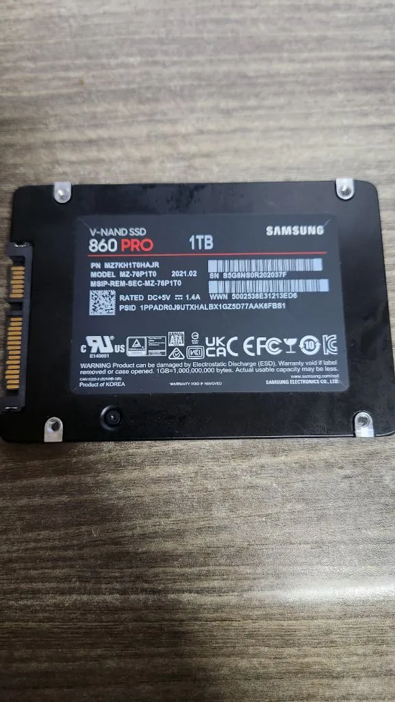 samsung ssd 860 pro 1tb 이미지