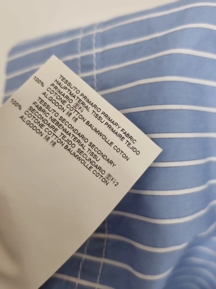 [정품] 메종 마르지엘라 스트라이프 코튼 블라우스 38 / 이태리제 이미지