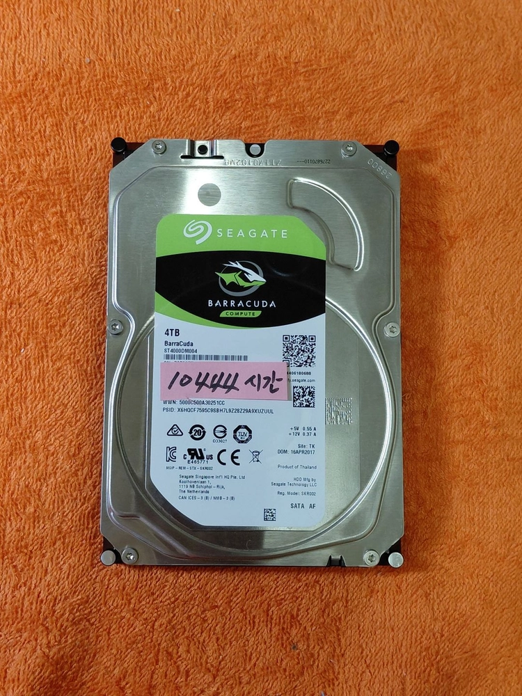 씨게이트 바라쿠다 HDD 4TB 5400/256M 이미지