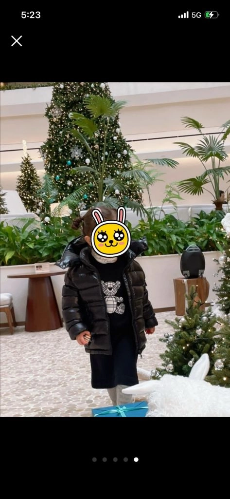 버버리 키즈 토마스 베어 스웨터 드레스 6y/116cm 이미지