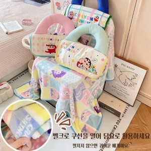 새상품)짱구는못말려 베개 담요 가방 (정품) 이미지