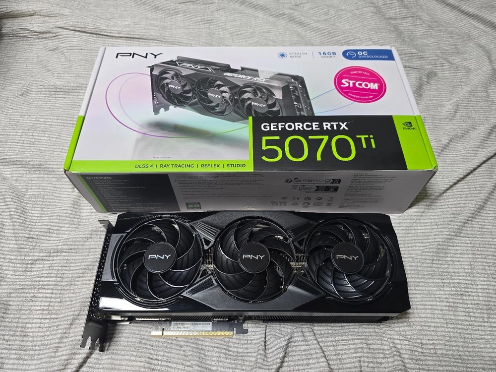 PNY RTX 5070 Ti 그래픽카드 16GB - 안심되는 중고거래