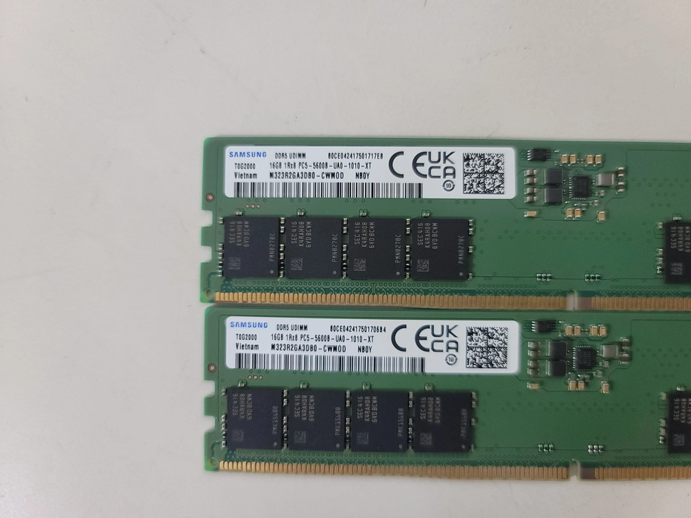 삼성 DDR5 5600 16GB 메모리 2개 세트 이미지