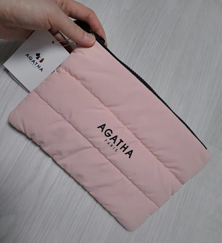 아가타 정품 패딩 파우치 (핑크) 새상품 판매합니다 이미지
