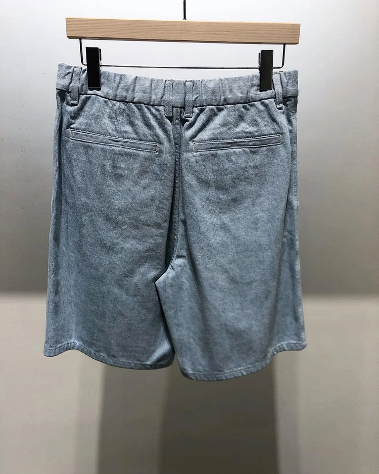 [무료배송] 타임옴므 백 밴딩 버뮤다 데님 팬츠 78 사이즈 이미지