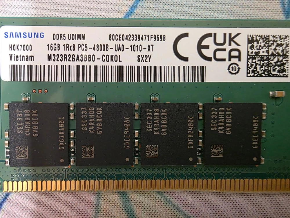 삼성 DDR5 4800 16GB 메모리 2개 세트 이미지