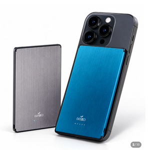 어리롭다 슬림착 초슬림 맥세이프 보조배터리 5000mAh 20W 파스텔블루 미개봉 새상품 이미지