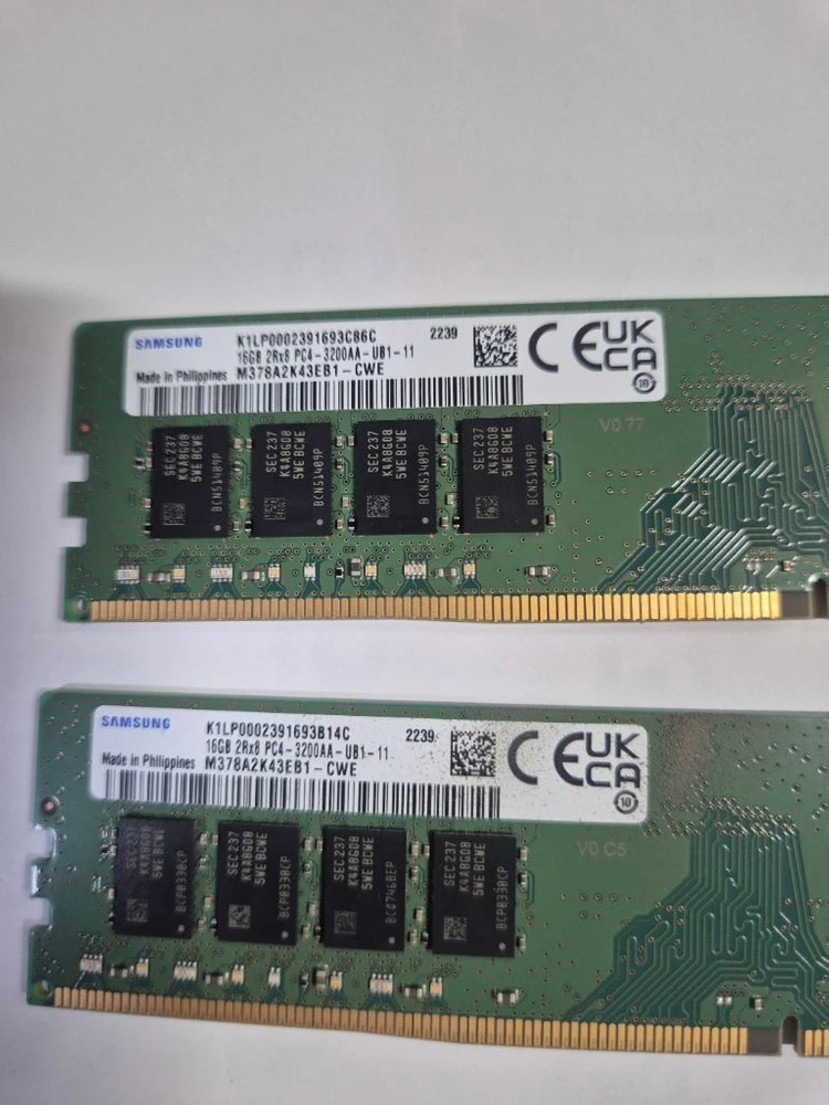 삼성 ddr4 16G 3200 두개일괄 이미지