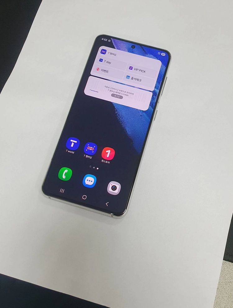 갤럭시S21 256GB 화이트 SK 기능정상 중고폰 217022 이미지
