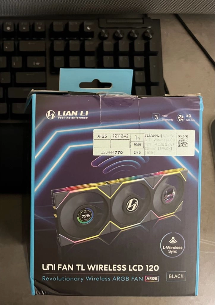 리안리 TL WIRELESS LCD 120 3팩 정방향 팬 FAN - 안심되는 중고거래