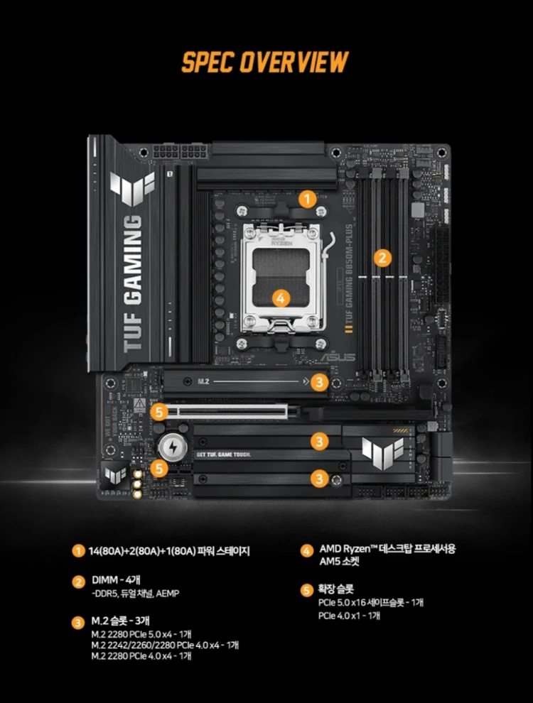 (미개봉)아수스 TUF Gaming B850M WIFI 이미지