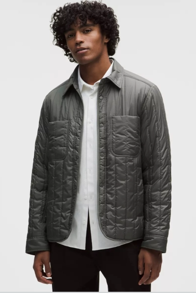 남성 Lululemon 룰루레몬 카키 카라패딩 셔츠 자켓 경량 아우터 S / 캐나다 트레이닝복 데일리웨어 - 안심되는 중고거래