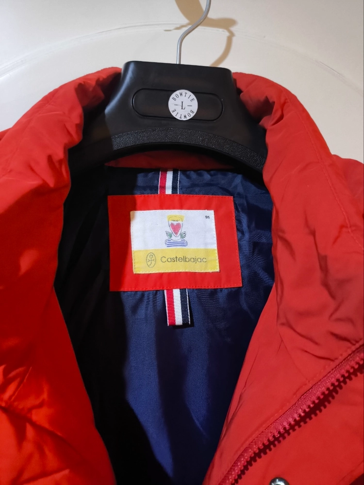 95 까스텔바작 패딩 점퍼 레드 이미지