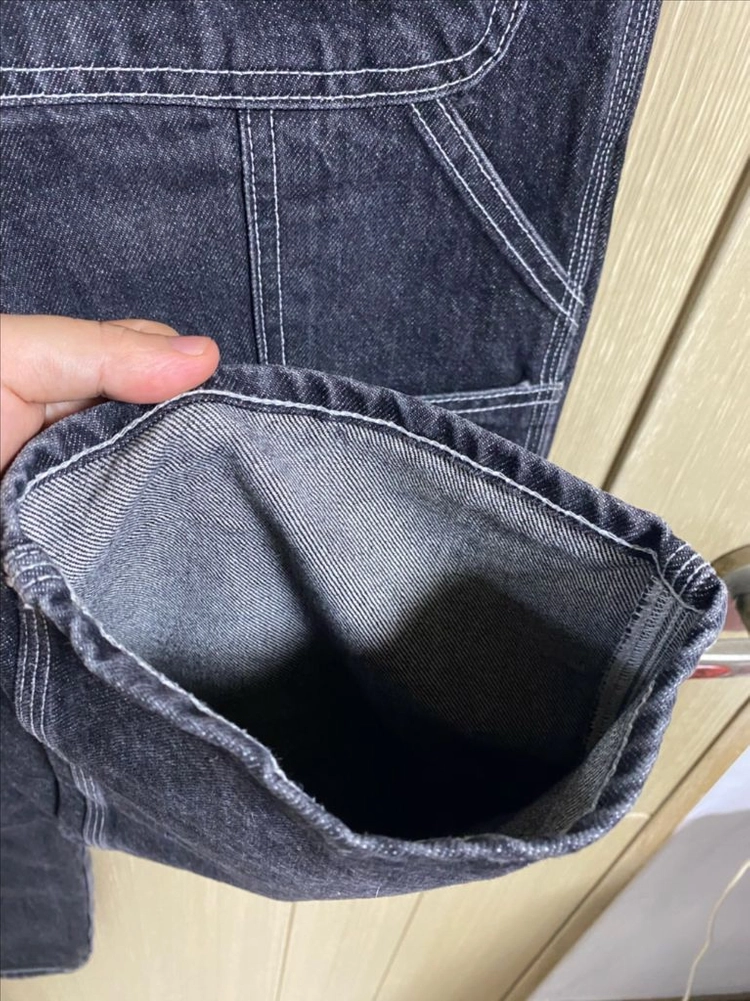 [OUTSTANDING] 아웃스탠딩 흑청 카펜터 데님팬츠 M사이즈 이미지