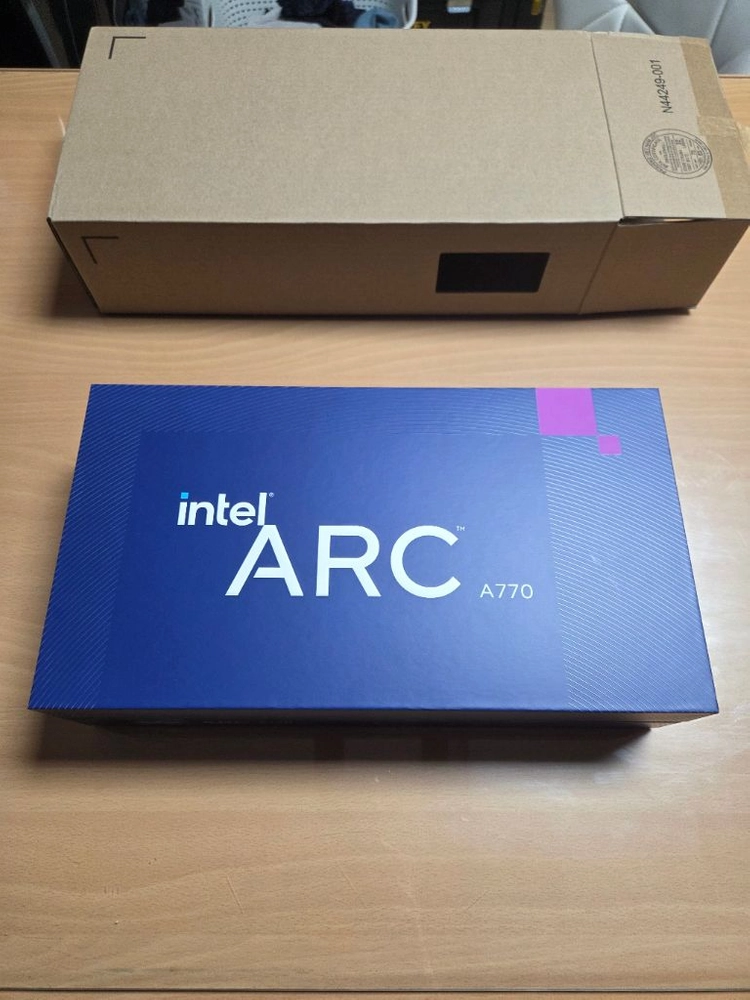 인텔 ARC A770 28년 4월까지 보증 남음 이미지
