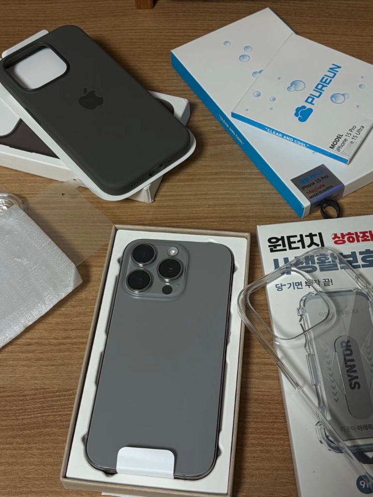 아이폰 15 프로 내추럴 티타늄 256G 리퍼폰 (새것) 이미지