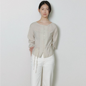 엘로주 tiana 티아나 보트넥 블라우스 마일드 베이지 38(m) 새상품 이미지