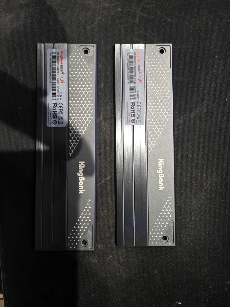 King Bank 킹뱅크 ddr5 48gb(24gb x 2) cl38 8400 판매 이미지