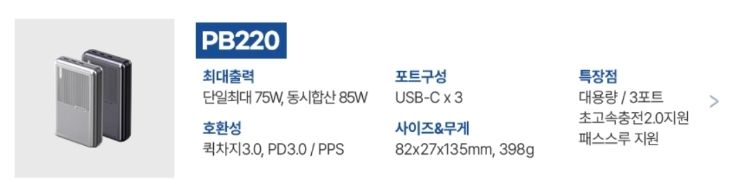[상태 S급] 아트뮤 20000mAh 대용량 초고속 보조배터리 이미지