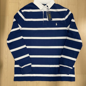 [새제품] 폴로 랄프로렌 Ralph Lauren 럭비티 스트라이프티 네이비 L 이미지
